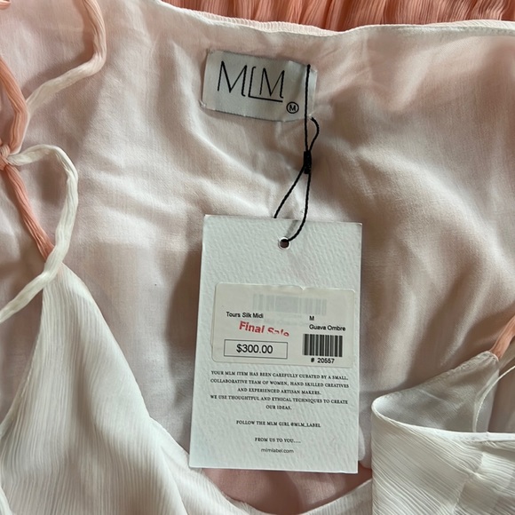 NWT MLM Tours Ombré Silk Midi Dress - sz M - Picture 6 of 7